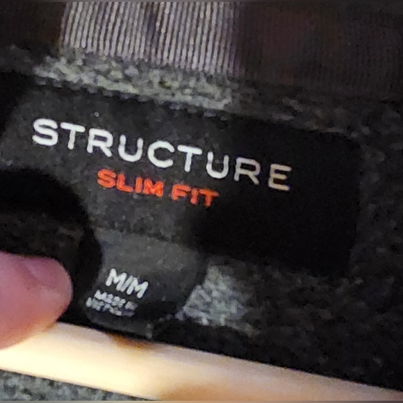 Structure Zip Up Sweater Sz M - Picture 2 of 4